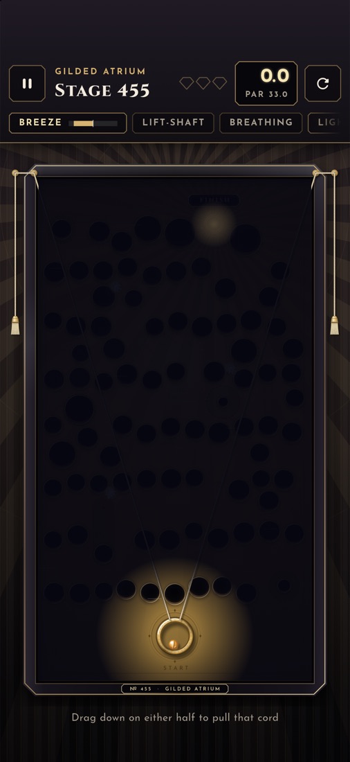 A lights-out stage where only the ring is lit